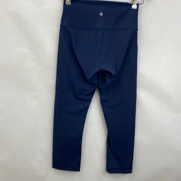 LULULEMON Wunder Under Crop SZ 2 Hi-Rise Full-On Luxtreme 21" - Picture 4 of 5